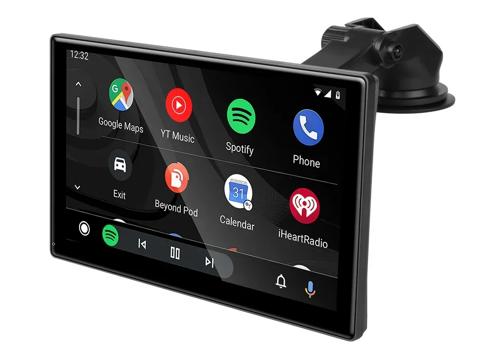 Srnubi Universal 7"9"10" Zoll Auto Wireless Carplay & Android Auto Navigation Rückspiegel FM AUX Multimedia Touchscreen Monitor – Detail 20