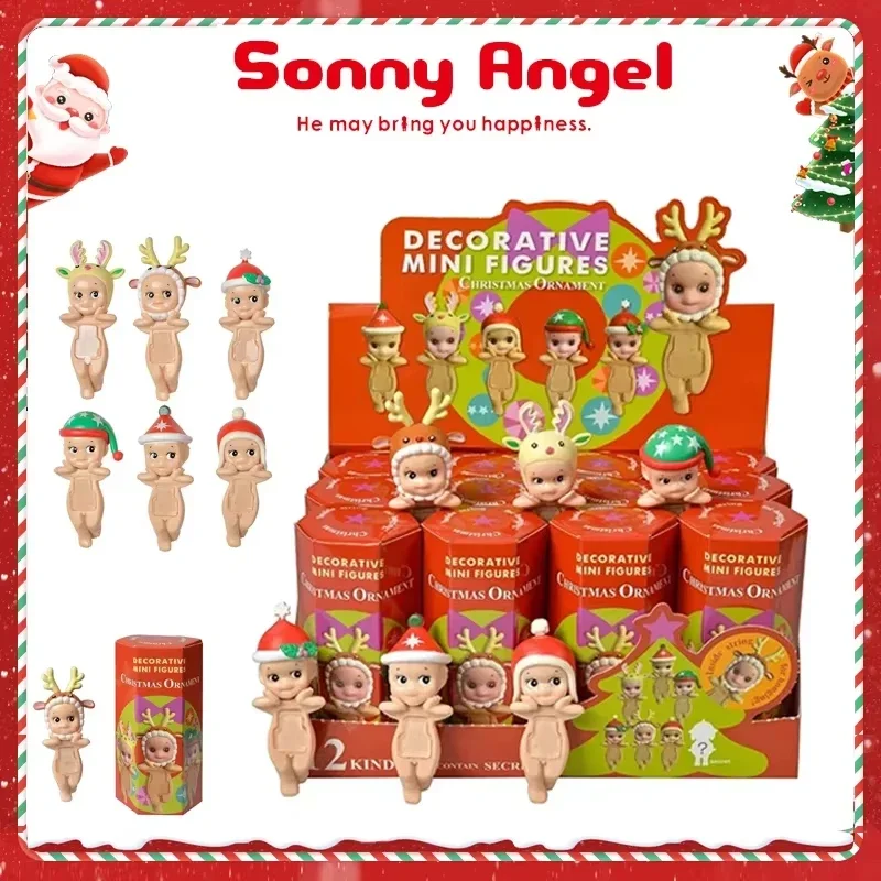 Sonny Angel Blind Box Christmas Angel Series Party Angel Misteriosa scatola cieca Cute Figure Doll Toys Car Ornament Regalo di Natale