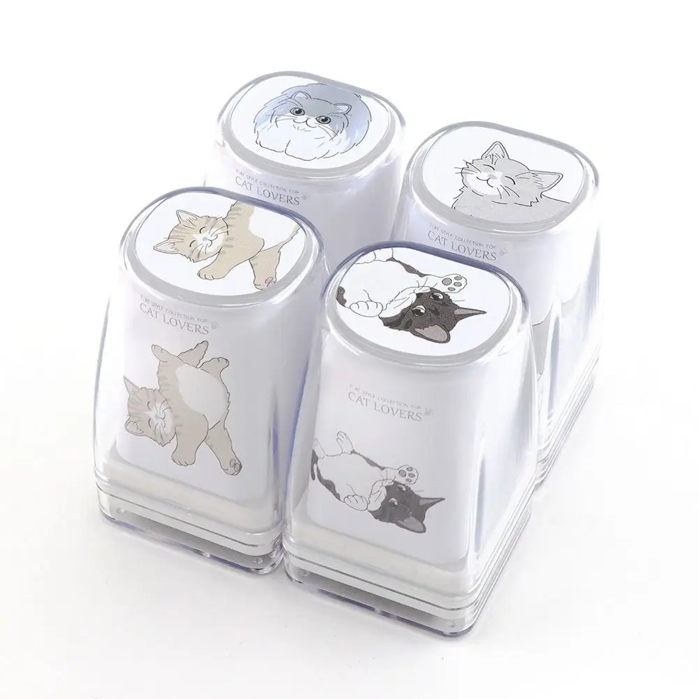 Animal Pattern Cat Decoration Stamp DIY Craft Hand Account Pet Cat Stamp Stationery Kawaii Cat Figure Seal Photo Album