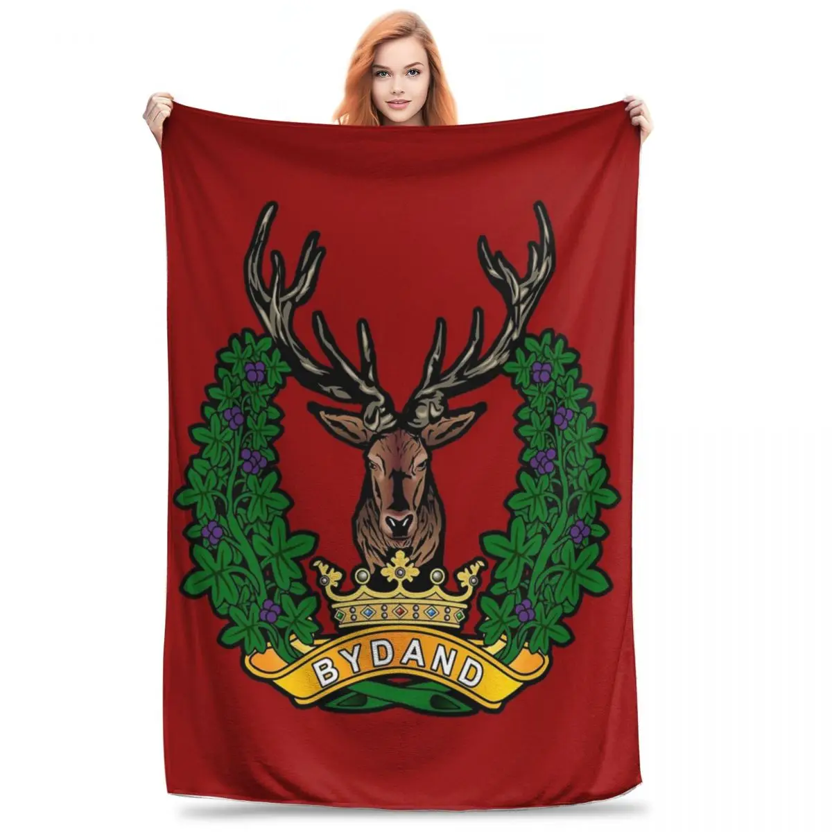 Gordon Highlanders Blankets Fleece Portable Sofa Throw Blankets For Home Bedroom Travel Throws Bedspread Quilt