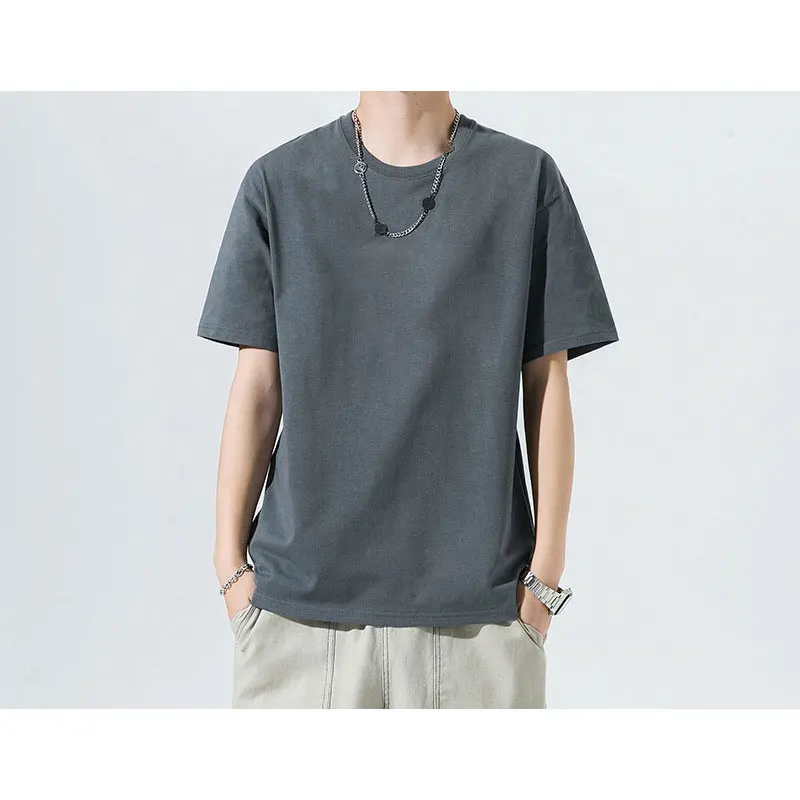 Boys' short-sleeved trend summer loose 2023 new underwear bottoming loose oversized all-match T-shirt