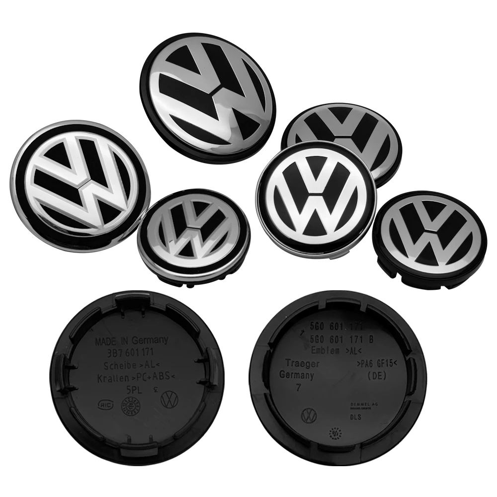 4pcs/set 56mm/65mm/66mm Car Styling Wheel Center Cap Hub Covers Badge Accessories For VW Volkswagen Golf 3B7601171 5G0601171