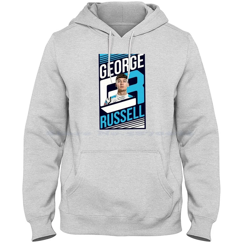 George Russell-William 100% Cotton Hoodie Williams 2021 Racing George Russel 63 Grand Prix F12021 Grid Liveries 63 Helmet