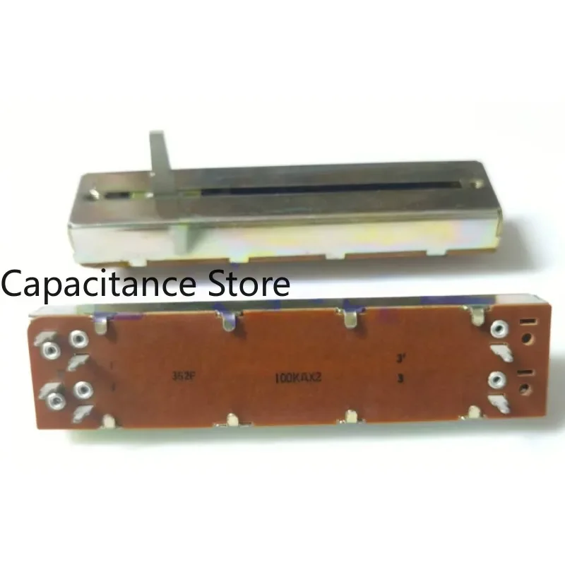 

5PCS 8.8cm sliding potentiometer dual A100K mixing table amplifier volume adjustment pusher