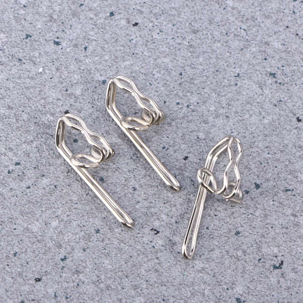 100pcs Metal Curtain Hooks Silver Heavy Duty Drapery Clips No Scratch For Curtains Holdback Shower Curtain Hooks Home Decor