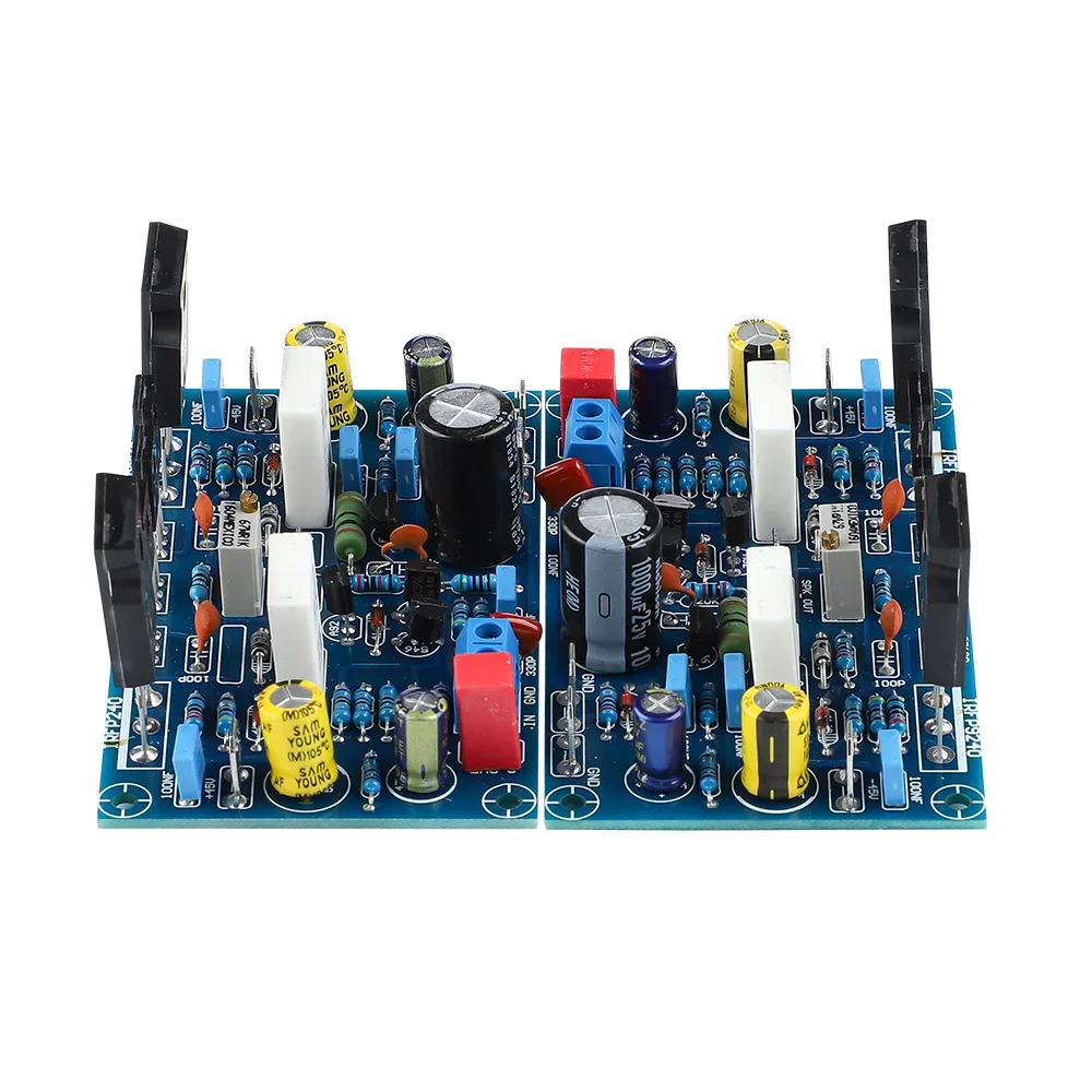 

1Pair Power Amplifier Board 100Wx2 Amplificador IRF240 FET Class A Power 2.0 Channel Amplifier Audio Amp Home Sound Theater