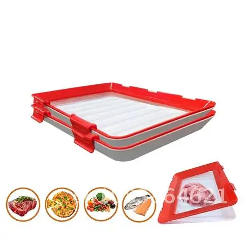 

Creative Food Preservation Tray Food Fresh Keeping Fresh Spacer Organizer Food Preservate Refrigerator Food Storage