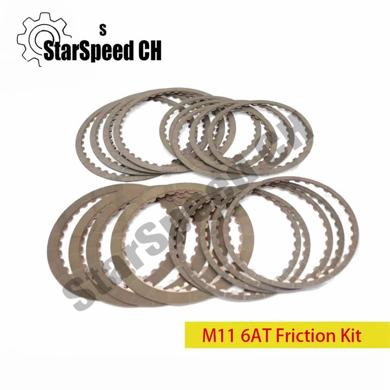 Genuine New M11 QR640AHA BTR 6-Speed Auto Transmission Clutch Plate Friction Kit Fits For Geely DSI Boyue Ssangyong Korando