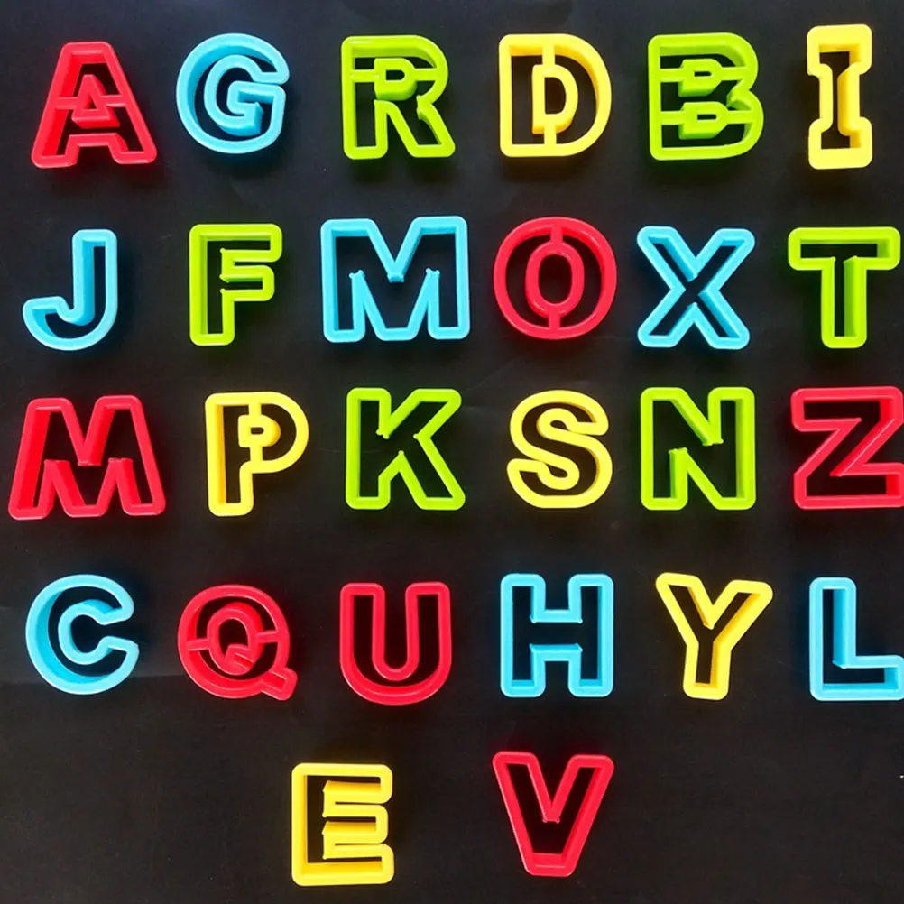 

1Set Color Clay Alphabet Number Mold Set Easy Grip DIY Kit for Children Creative Fun Learning Numbers Letters At Daycare School