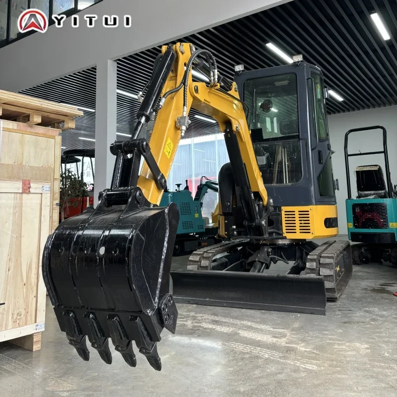 Mini-rupsgraafmachine van 2,6 ton, hydraulische graafmachine met hulpstukken, machines voor tuinboerderij en landschapsarchitectuur op maat