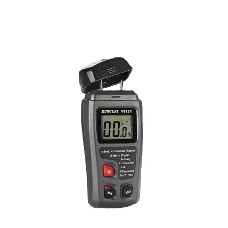 MT10 Digital Wood Moisture Tester 2‑pin Probe LCD Display Household Industrial Use Timber Humidity Measuring Instrument