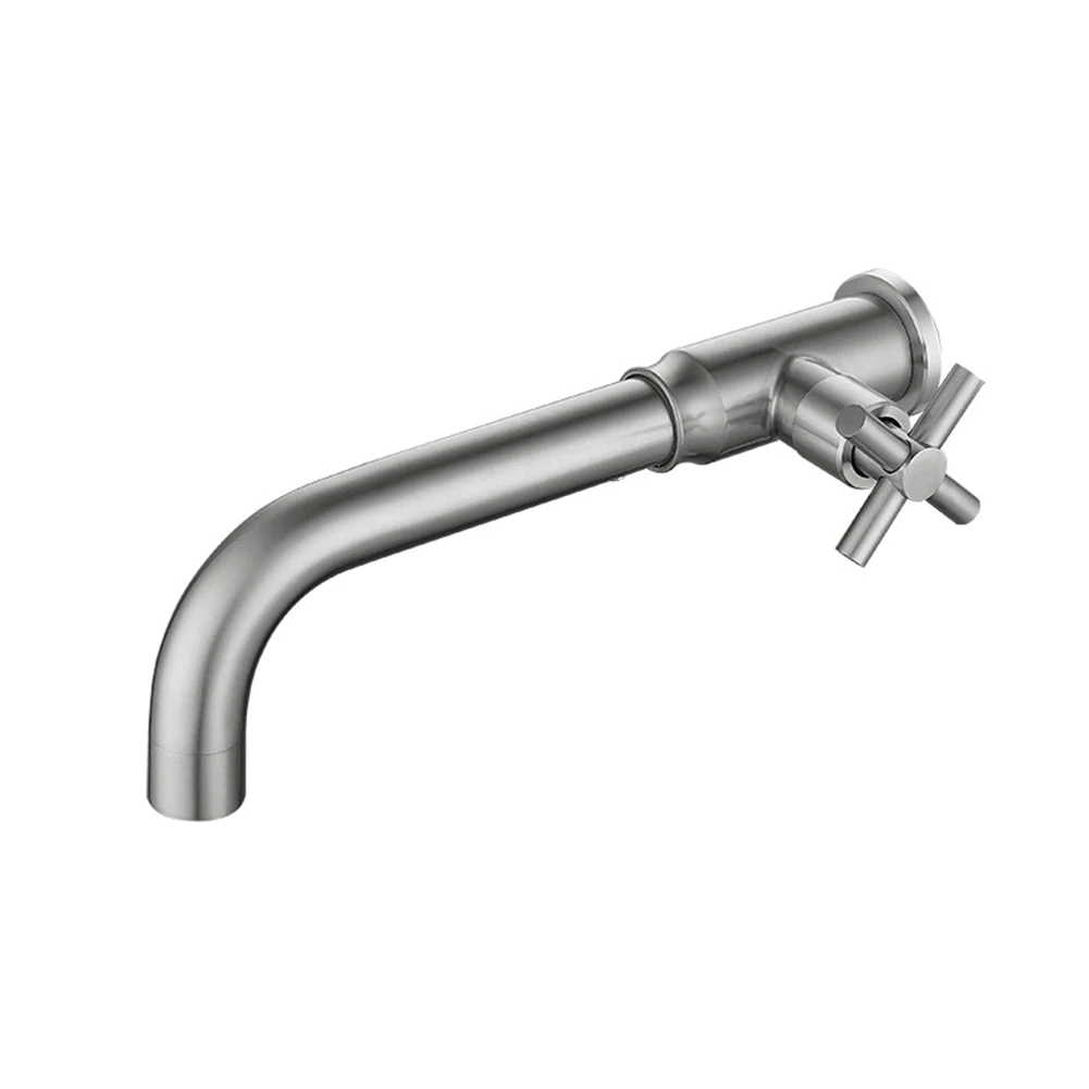 

SUS304 Stainless Steel Bathroom Sink Faucets The Faucet Features A Wall Mount Design With A Standard G1/2 Mounting Aperture