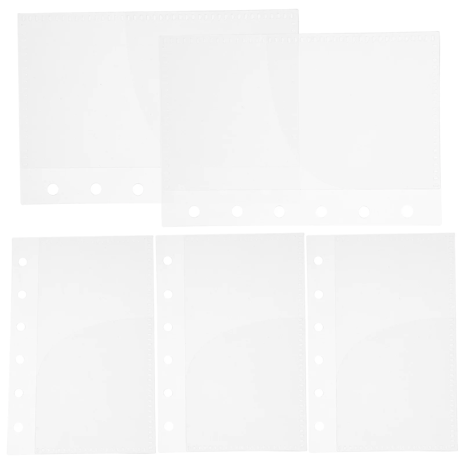 5 Pcs Binder Budget Bag Small Pocket Loose Leaf Book Insert Replaceable Reusable