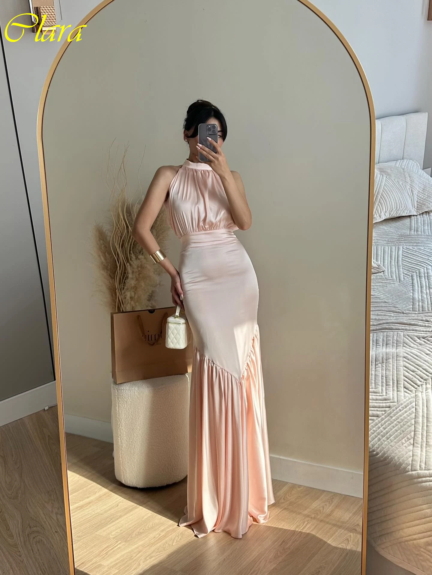 Aangepaste rechte halter elegante avondjurk en delicaat temperament op maat gemaakte gelegenheidsjurken Hoge kwaliteit feestjurk