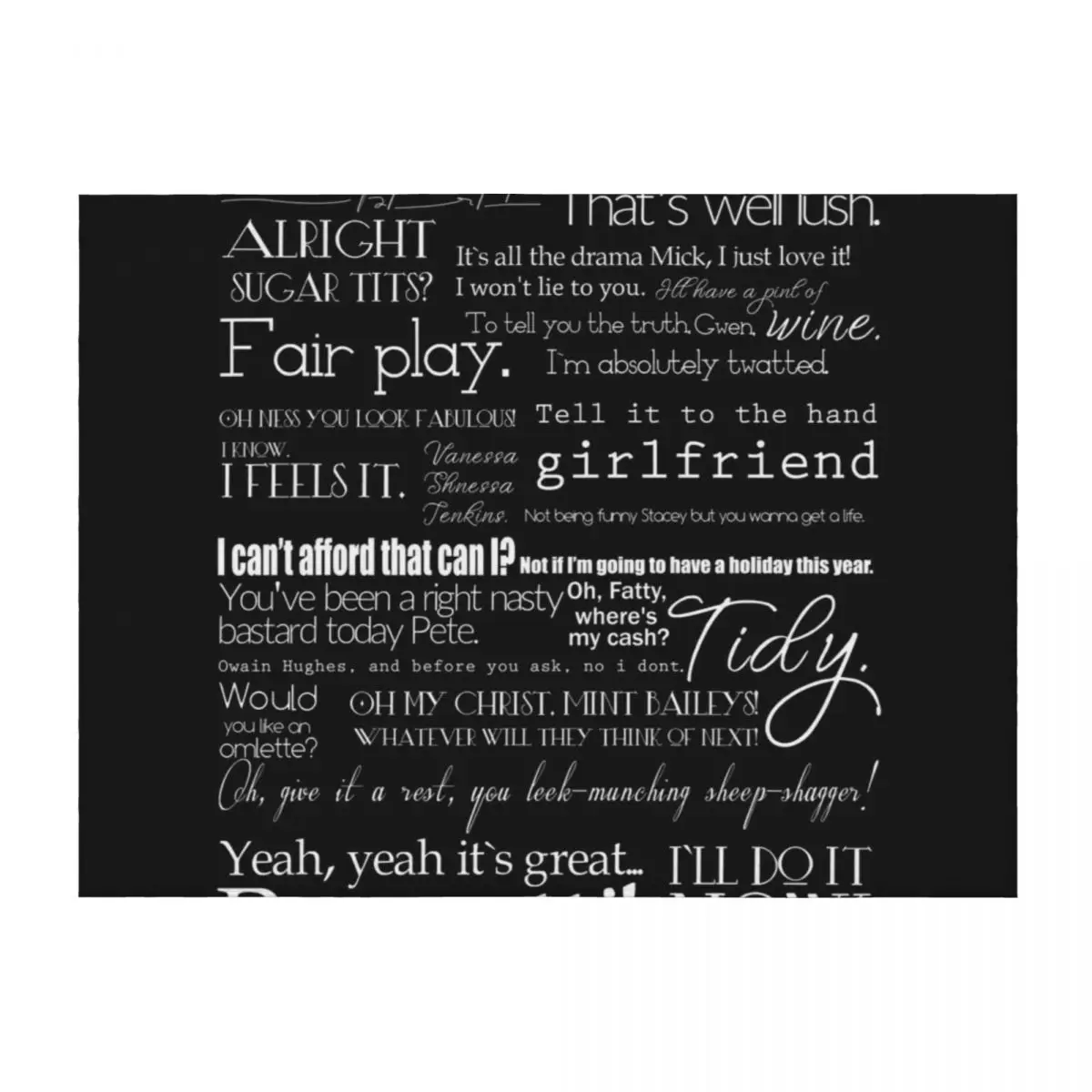 

Gav & Stace quotes Throw Blanket Comforter Soft Luxury Thicken Luxury Designer Blankets