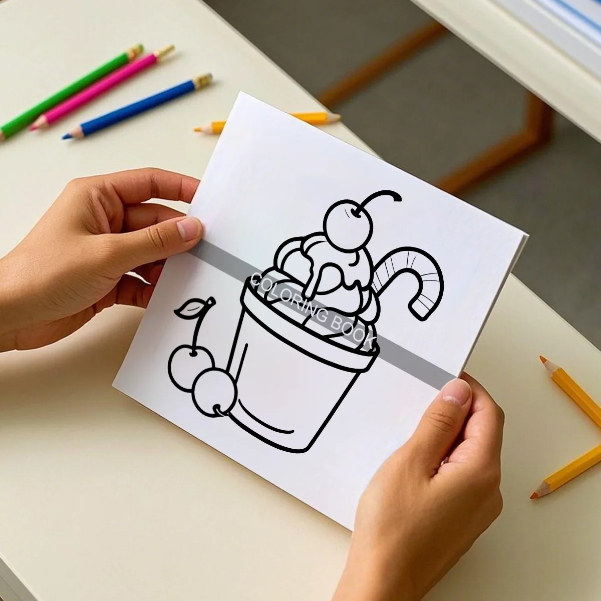 Delicious Food & Snack Themed Adult Coloring Book - 7.8-Inch Vibrant Illustrations for Perfect Gift for Birthdays