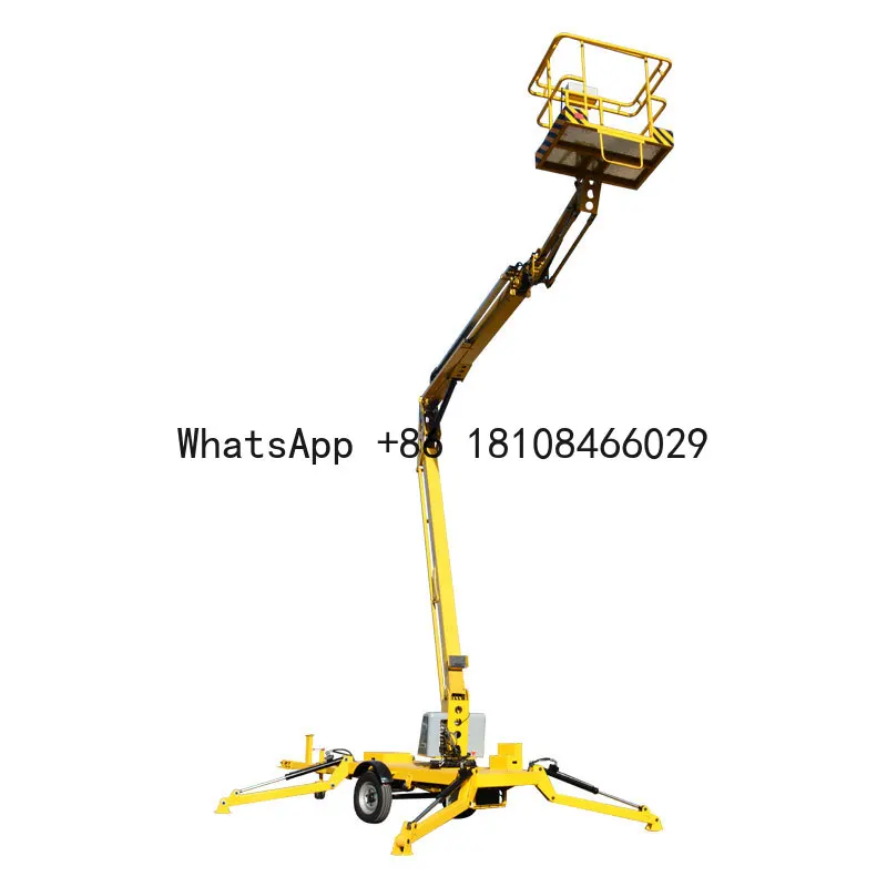 

Qiyun kinglift Construction Use Trailer Mounted Towable Spider articulated Hydraulic Boom Lift