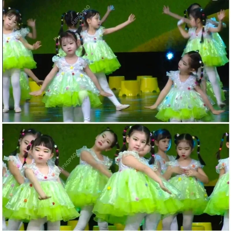 Tęczowa cukierkowa sukienka księżniczki dziewczynek suknia balowa Lollipop kostium Lollipop Bow dzieci wakacje ubrania na przyjęcie urodzinowe stroje @ 0Z*