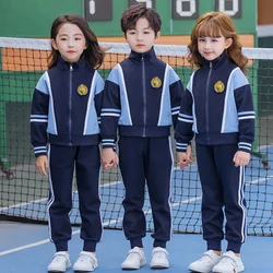 Kindergarten Suit Spring Clothes Twinset Primary School Uniform Coat + Pants Children's Attire Sportswear British College Style