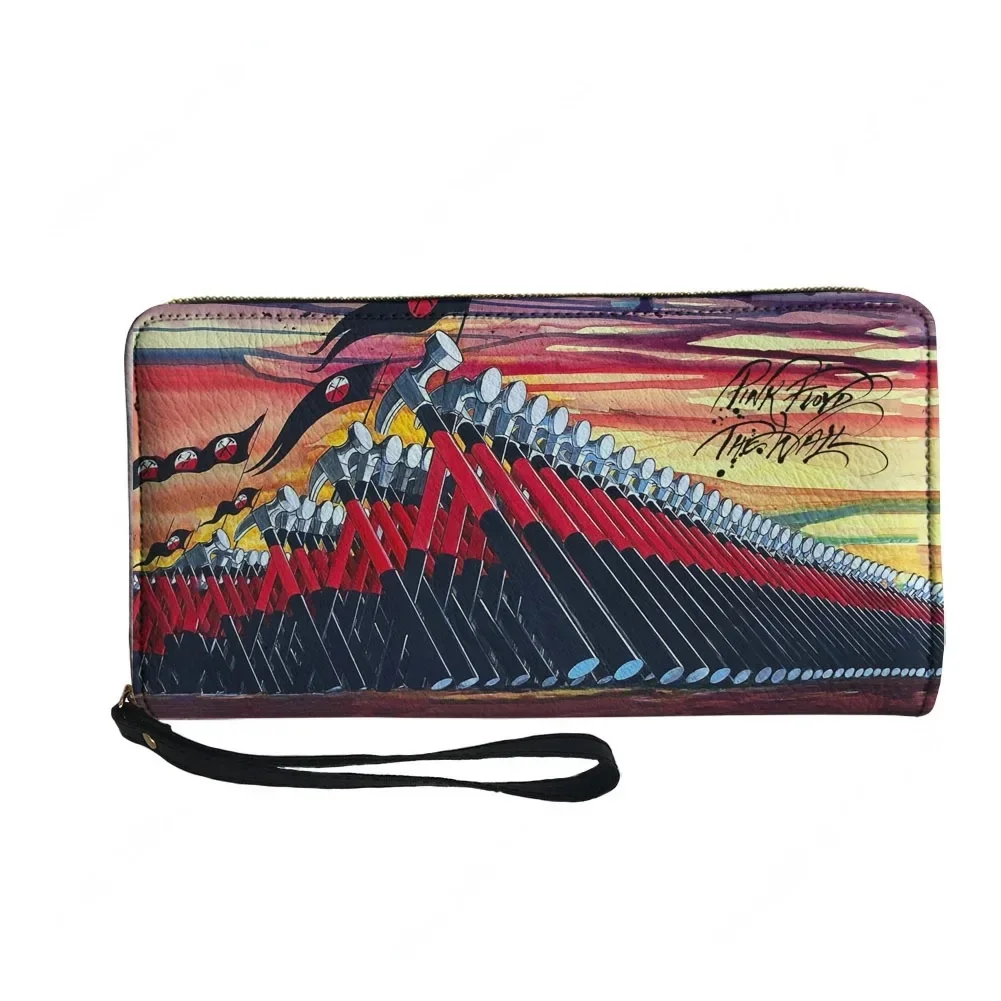 We'Re Pink Just Two Lost Souls The Wall Custom Wallet Purse Men Women Zipper Long Wallets Double Print  Portable Wallet Gift Bag