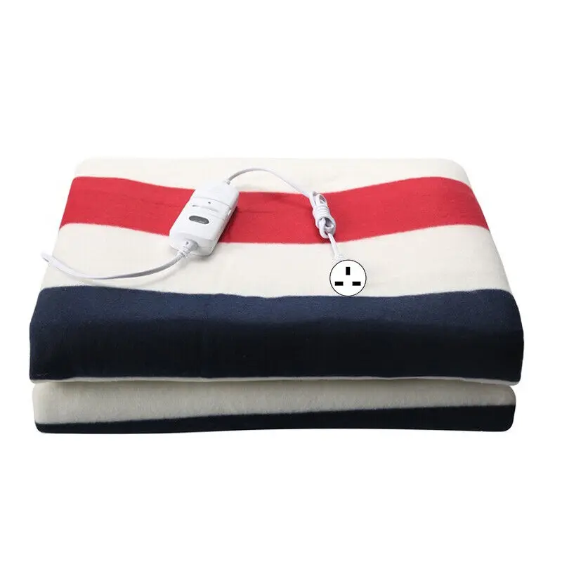 

Electric Heated Throw Polyester 180*150cm As Shown 1x 220V Full Size Queen King Twin Bed Fleece Sherpa Heat Under Bedding