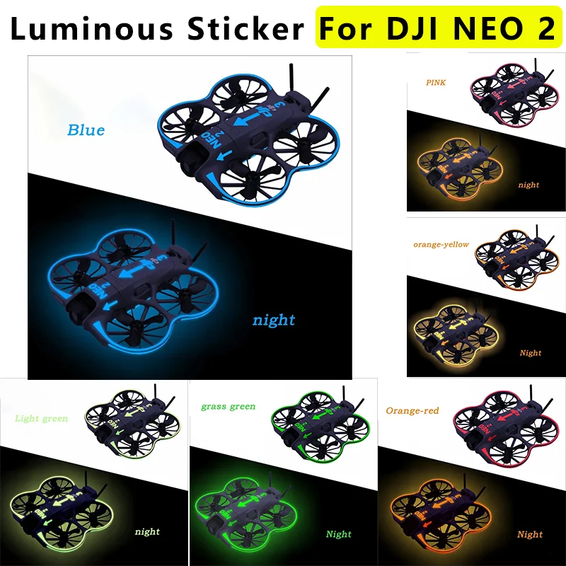 For DJI NEO 2 Drone Luminous Sticker Decoration Decals Anti-Scratch Protective Film For Neo2 Night Flight Cool Skin Accessories