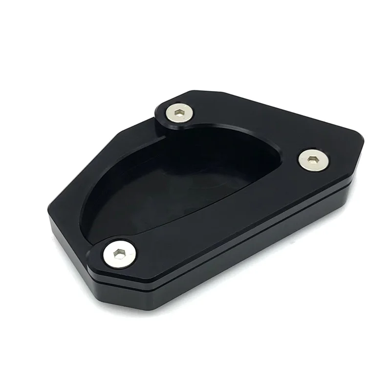 Motorcycle Kickstand Foot Side Stand Extension Pad Support Plate for V-Strom 650 DL650 2004-2020 Black