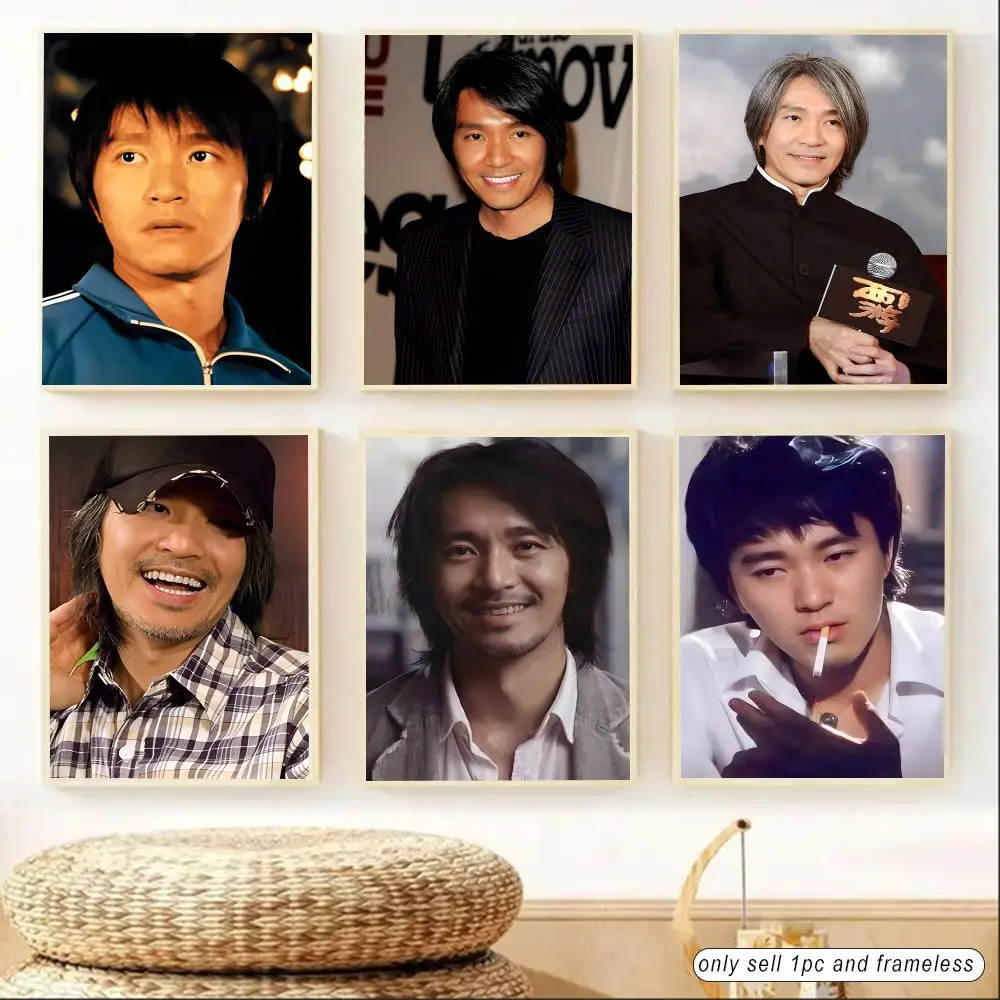 Actor S-Stephen Chow Poster Sticky Poster Home Office Wall Bedroom Living Room Kitchen Decoration Painting