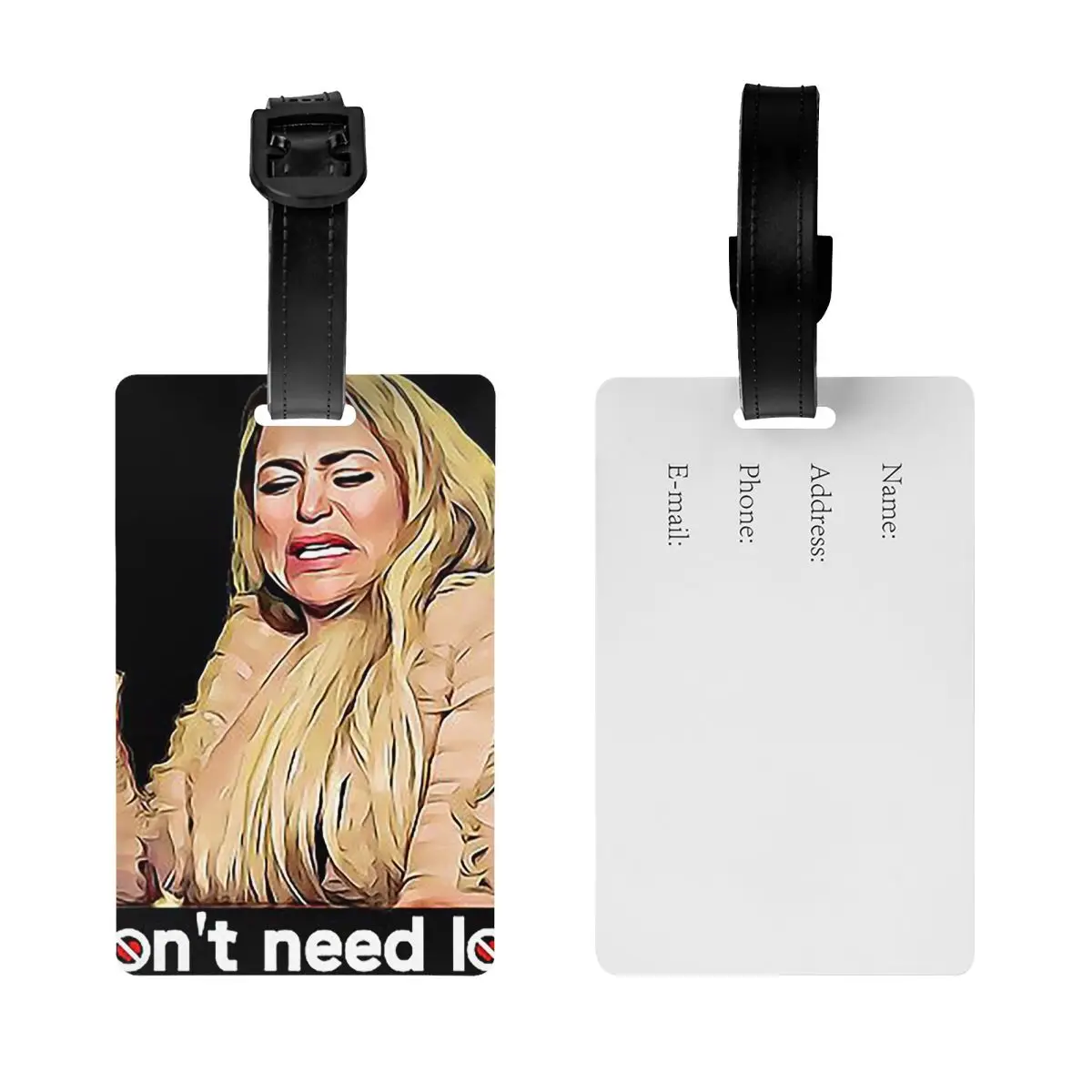 ربطة 90 يومًا - دارسي لا تحتاج إلى علامات الأمتعة الحب حقيبة سفر عصرية للأمتعة الصعود علامة التسمية حامل معرف اسم العنوان #2