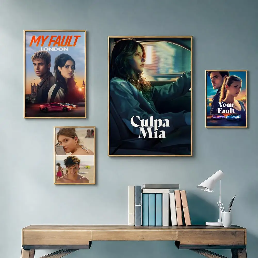 Popular Movie M-My FaultS Poster Vintage Retro Anime Poster Stickers Peel and Stick Wall Art Home Decor