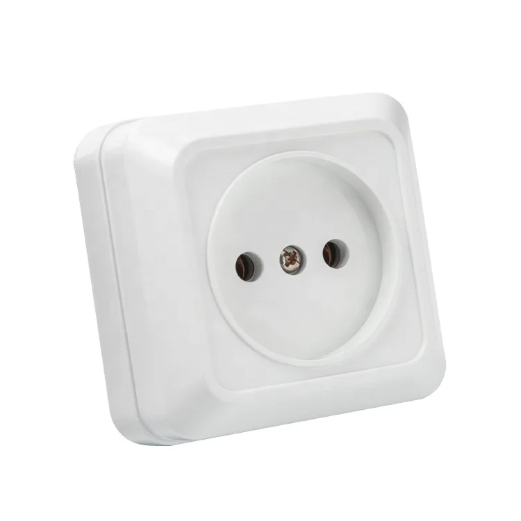 European Standard Wall Switch And Socket Russia Home Application 1 gang surface wall socket/wall socket 2P