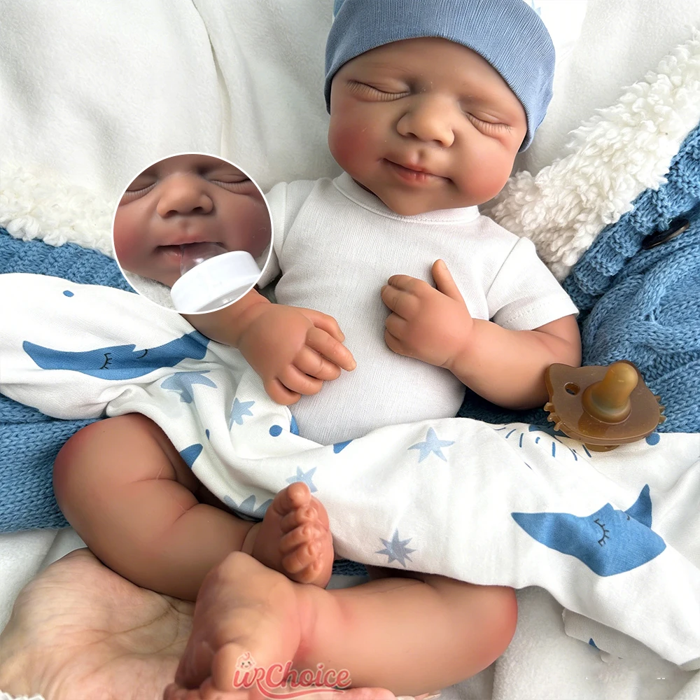 Realistic Features Pascale 20Inch Waterproof Silicone Reborn Baby Soft Lifelike Film Prop Doll Anatomically Correct Gift
