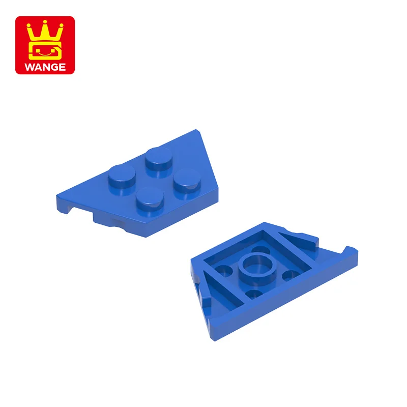 20Pcs/lot NO.51739 Wedge Plate 2 x 4MM  Block Moc Color Accessories Compatible with Brick DIY Children's Toy Assembly Parts