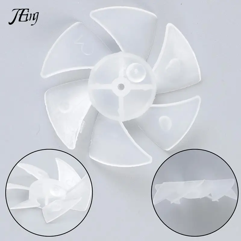 1 Pcs Small Power Mini Plastic Fan Blade 6 Leaves For Hairdryer Motor