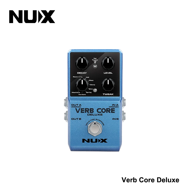 NUX Verb Core Deluxe Reverb Pedal, 8 Reverb Types in a Compact Enclosure