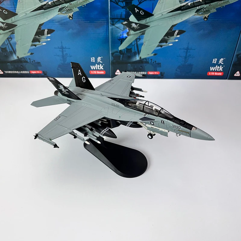 1/72 Scale Diecast F18 F-18 VF103 Grumman Tomcat F/A-18F Pirate Flag Fighter USAF Army Air Force Metal Plane Model Kids Toy