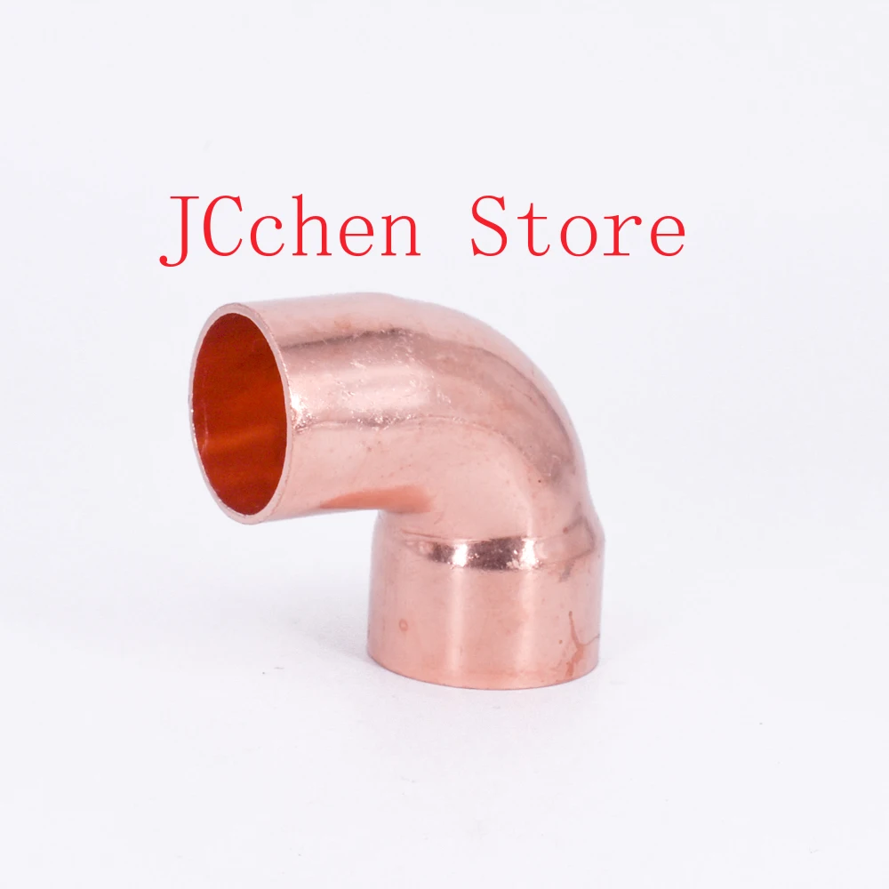 

35mm ID x 35mm OD x 1.5mm Thickness Copper 90 Elbow Short Radius Scoket Weld End Feed Coupler Plumbing Fitting Water Gas Oil