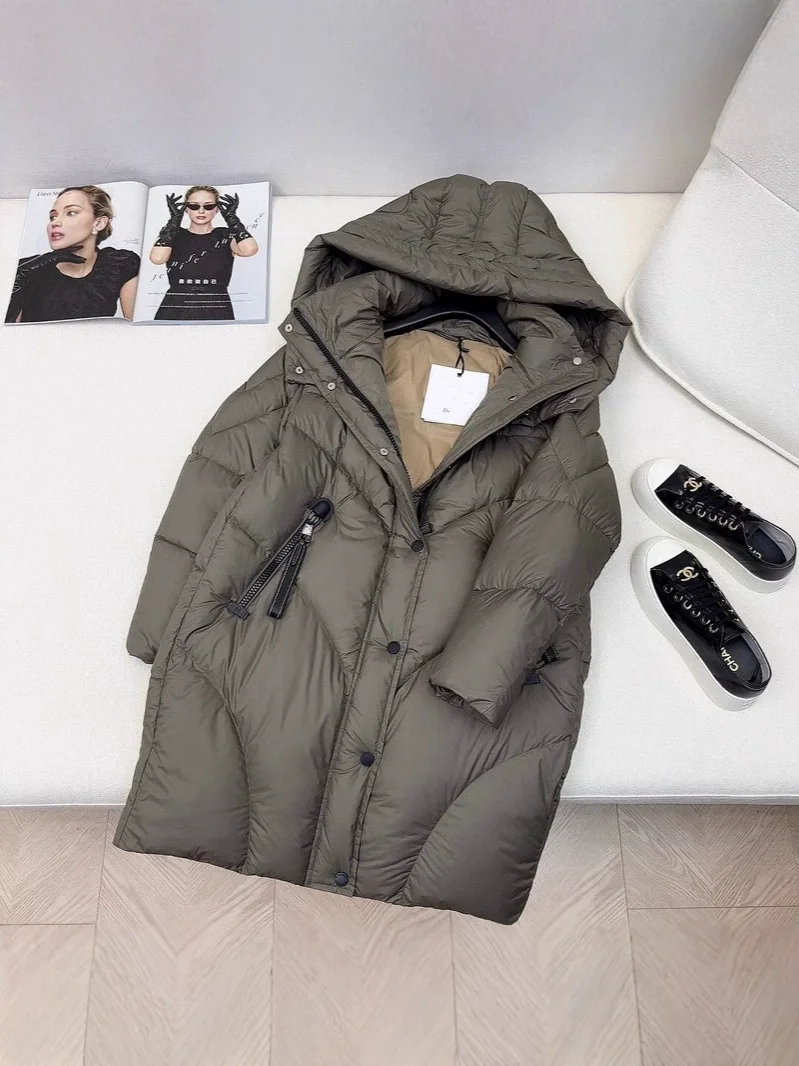 High Quality 90 White Goose Down Loose Down Jacket For Women