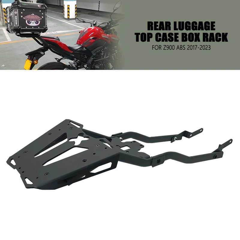 

Aluminum Rear Luggage Rack Carrier Case Support Holder Bracket Fit For Kawasaki Z900 Z 900 2017 2018 2019 2020 2021 2022 2023