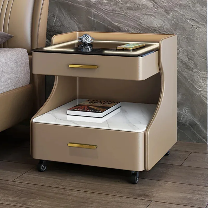 Cabinet Storage Side Bed Tables Nightstands Bedroom Furniture Wooden Modern Home Night Stand Table Chest Of Drawers Small