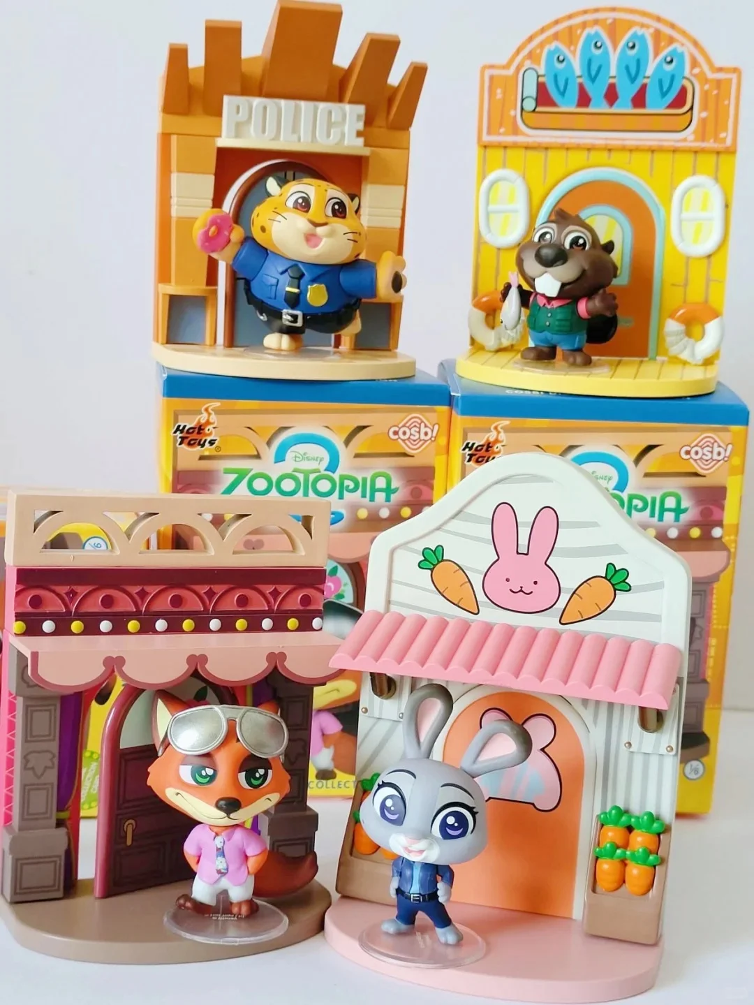 

В наличии оригинальные горячие игрушки Disney Zootopia 2, сцена Cosbi, слепая коробка, аниме-фигурка Джуди Ник, мини-фигурка, декор, игрушки, подарки