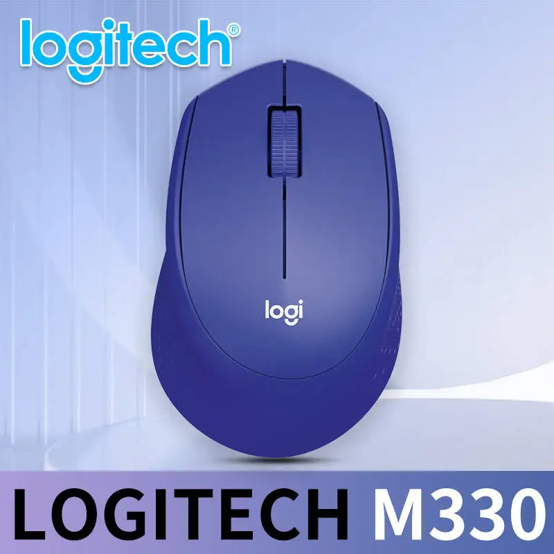 ماوس المكتب Logitech M330 Professional مدمج وهادئ ومريح للحمل ومريح للمس ومصمم خصيصًا
