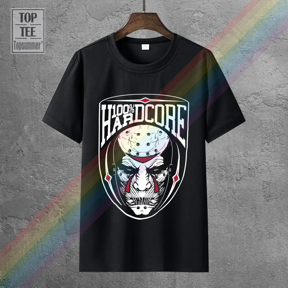 100% Hardcore T-Shirt Die Hard Black Gabber Techno Partyoutfit Cotton T-Shirt Fashion T Shirt Top Tee