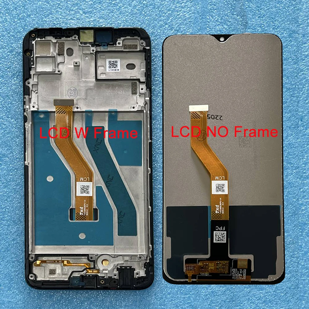 Original For T-Mobile REVVL V+ 5G LCD REVVL V 4G Display Screen Frame Touch Panel Digitizer For T-Mobile REVVL V Plus 5G Display