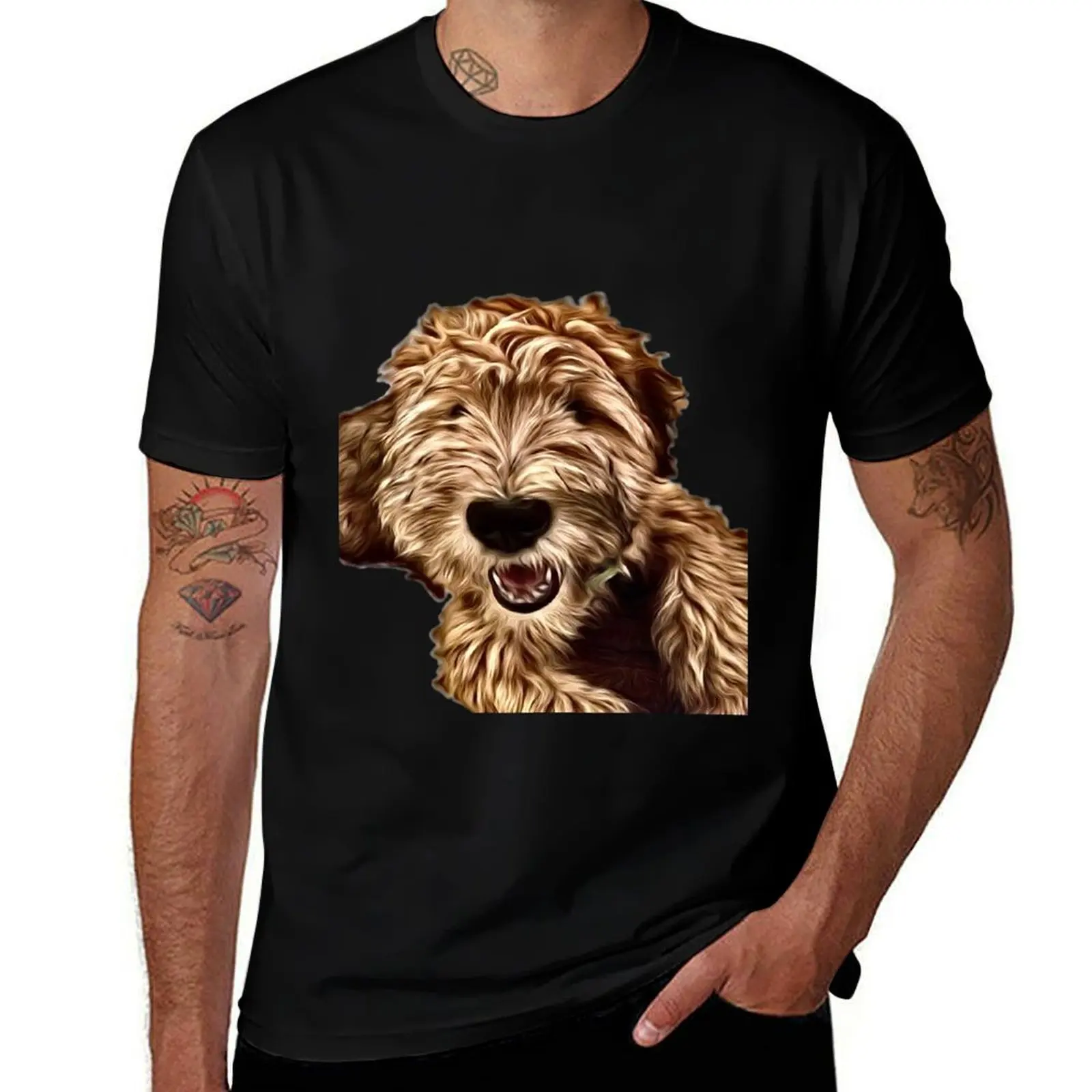 Soft Coated Wheaten Terrier Puppy T-Shirt Christmas Casual Short Sleeve Top T-Shirt