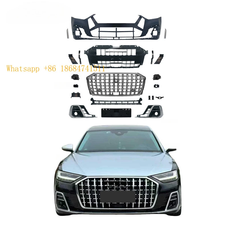 Facelift Body Kit 18‑24 A8 Upgrade Premium Luxury Style Front Rear Bumper Exterior Mod Parts