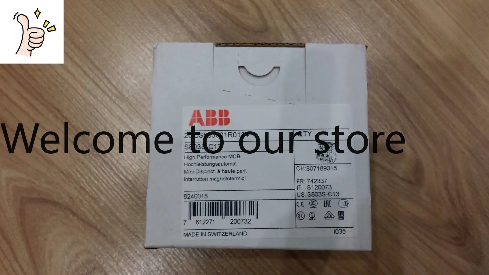 [New Original And Genuine] ABB High Breaking Miniature Circuit Breaker, S803S-B13/S803S-C13