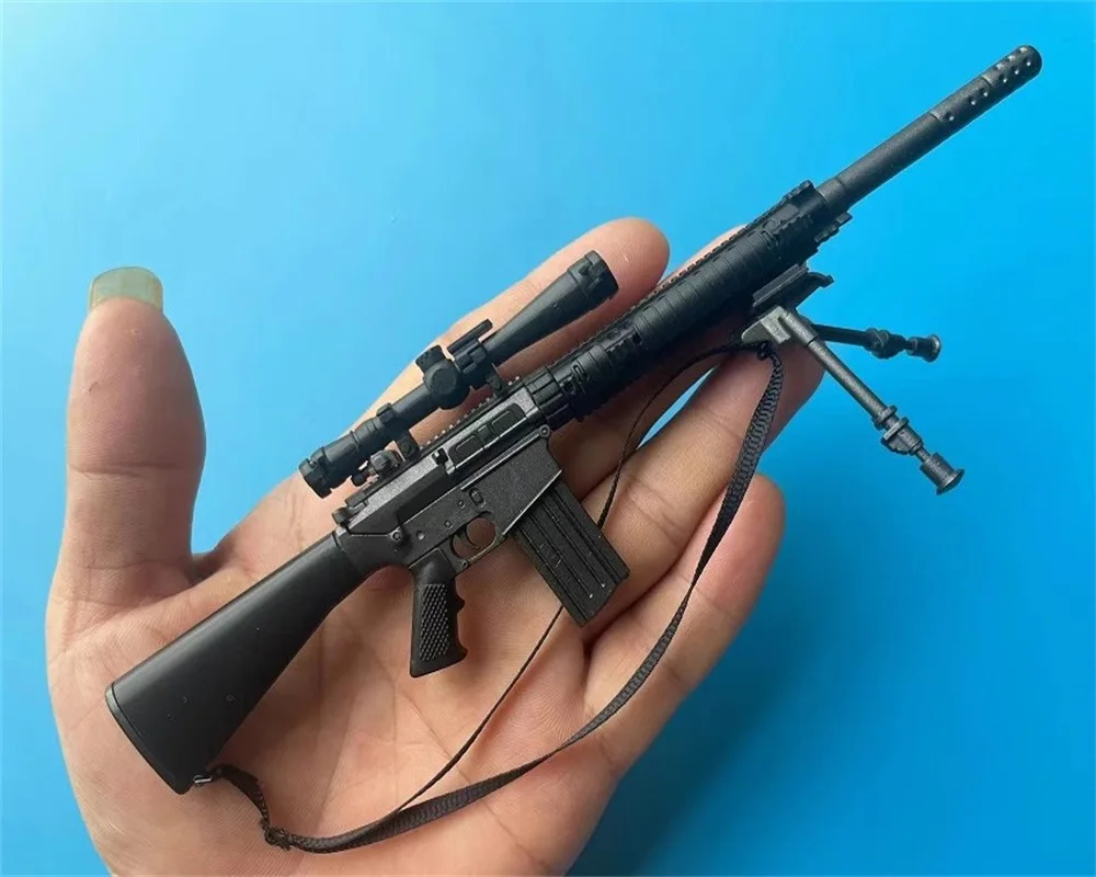 1/6 Scale Soldier Accessories SR-25 Mod.0 Sniper Weapon Plastic Static Model Toy Fit 12'' Action Figures Body In Stock