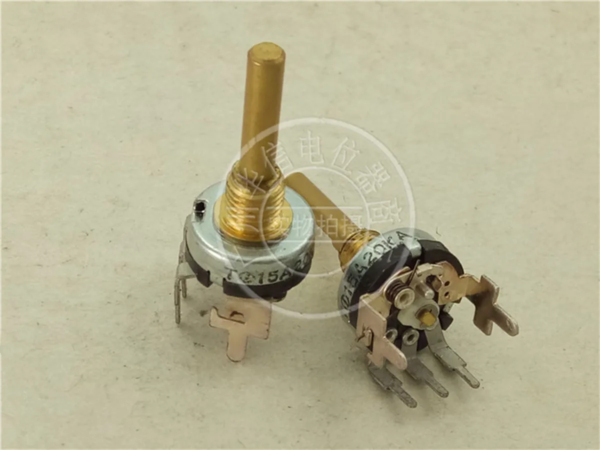 Original new 100% 12 Type single potentiometer with switch A20K external bent foot handle 20MMFX3.5MM