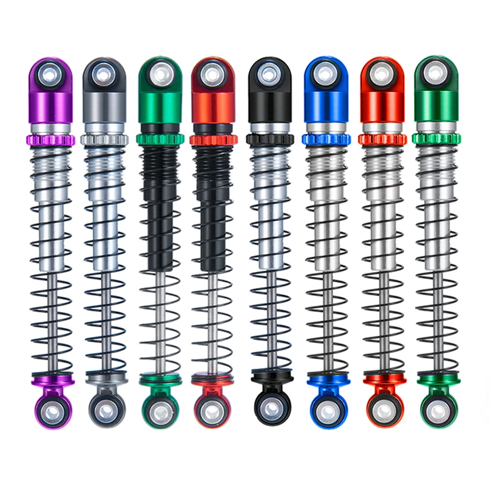 YEAHRUN 4Pcs 48mm Metal Shock Absorber Damper for Axial SCX24 Deadbolt C10 Wrangler Gladiator Bronco 1/24 RC Car Upgrade Parts